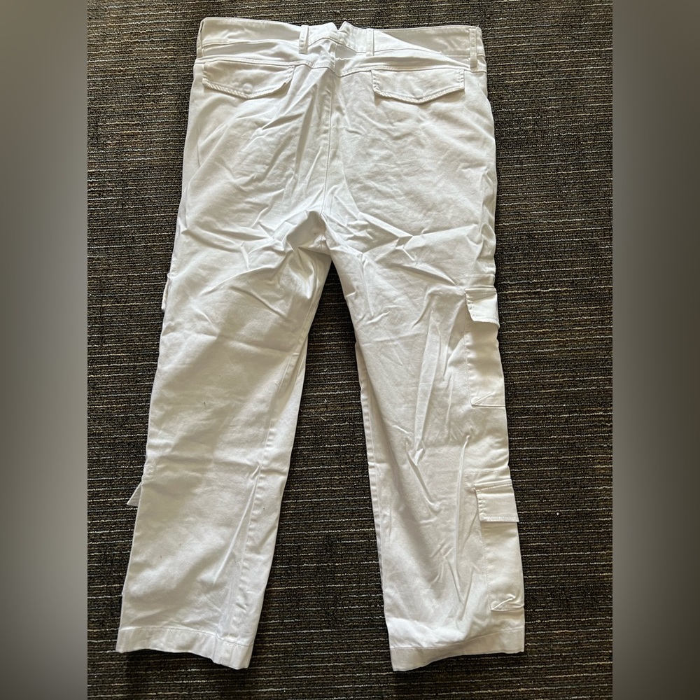 RAF By Raf Simons White Cargo Pants - Picture 2 of 5